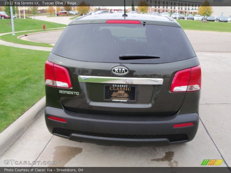 Tuscan Olive / Beige 2012 Kia Sorento LX