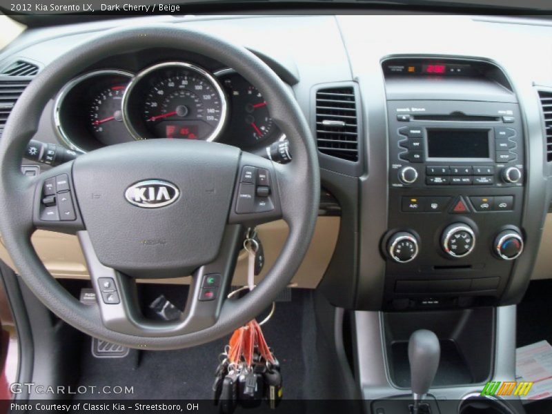 Dashboard of 2012 Sorento LX