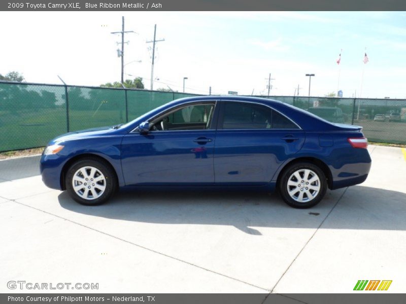 Blue Ribbon Metallic / Ash 2009 Toyota Camry XLE