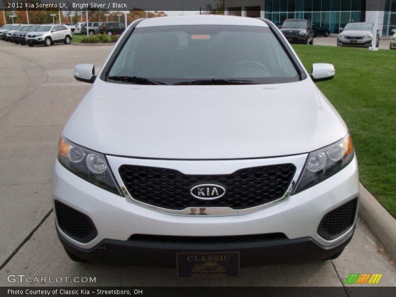 Bright Silver / Black 2012 Kia Sorento LX