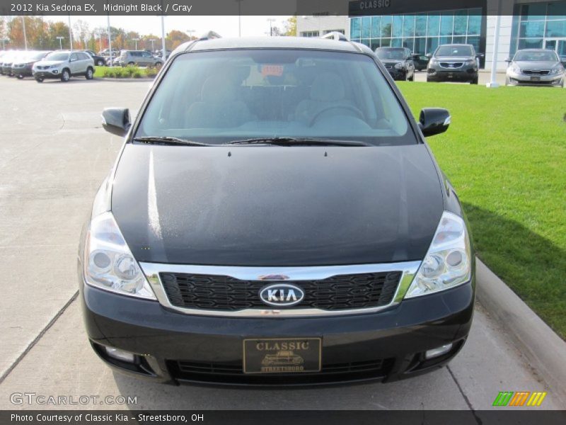 Midnight Black / Gray 2012 Kia Sedona EX