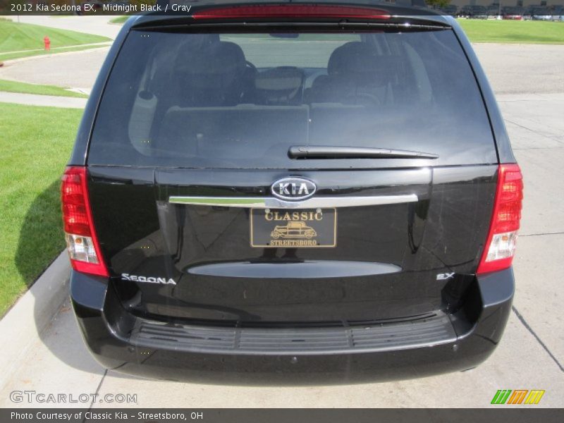 Midnight Black / Gray 2012 Kia Sedona EX