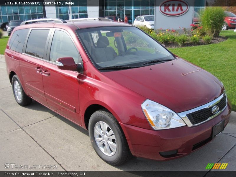 Claret Red / Beige 2012 Kia Sedona LX