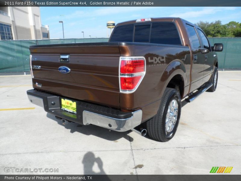 Golden Bronze Metallic / Pale Adobe 2011 Ford F150 Texas Edition SuperCrew 4x4