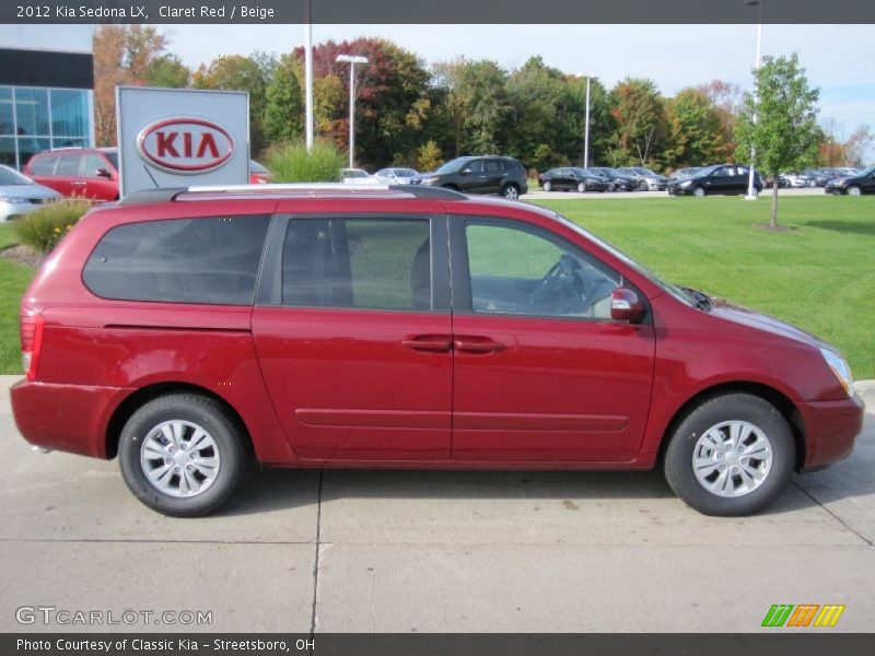 Claret Red / Beige 2012 Kia Sedona LX