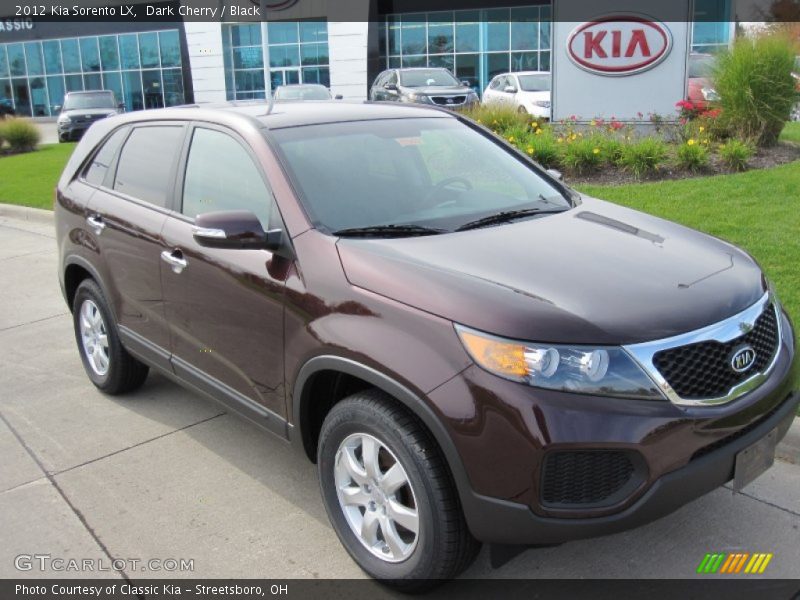 Dark Cherry / Black 2012 Kia Sorento LX