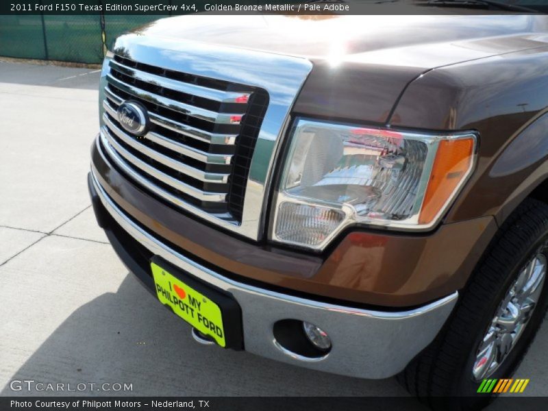 Golden Bronze Metallic / Pale Adobe 2011 Ford F150 Texas Edition SuperCrew 4x4