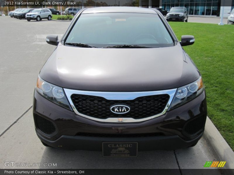 Dark Cherry / Black 2012 Kia Sorento LX