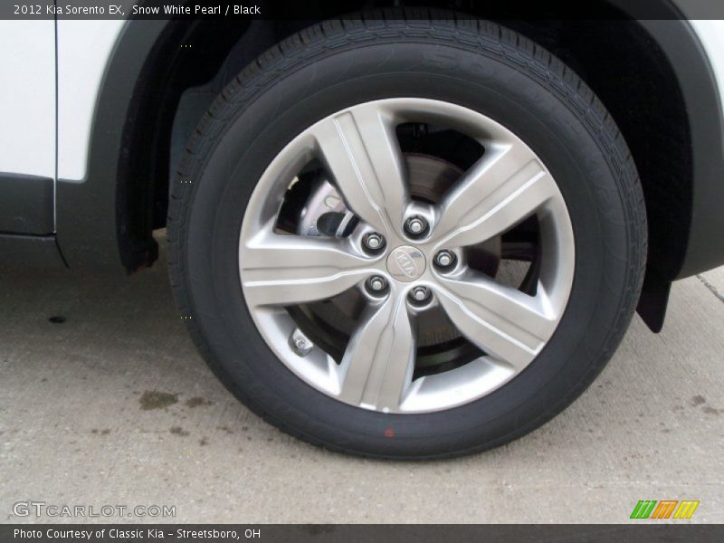 Snow White Pearl / Black 2012 Kia Sorento EX