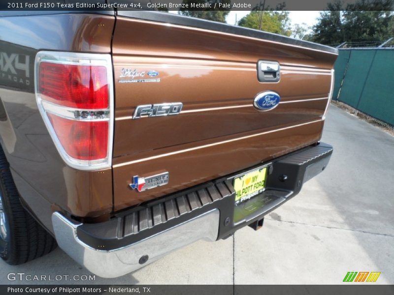 Golden Bronze Metallic / Pale Adobe 2011 Ford F150 Texas Edition SuperCrew 4x4