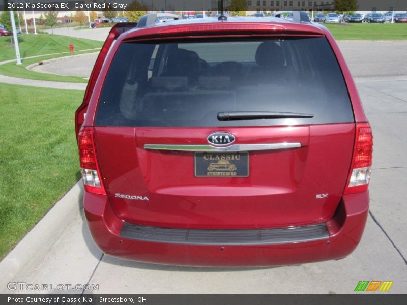 Claret Red / Gray 2012 Kia Sedona EX