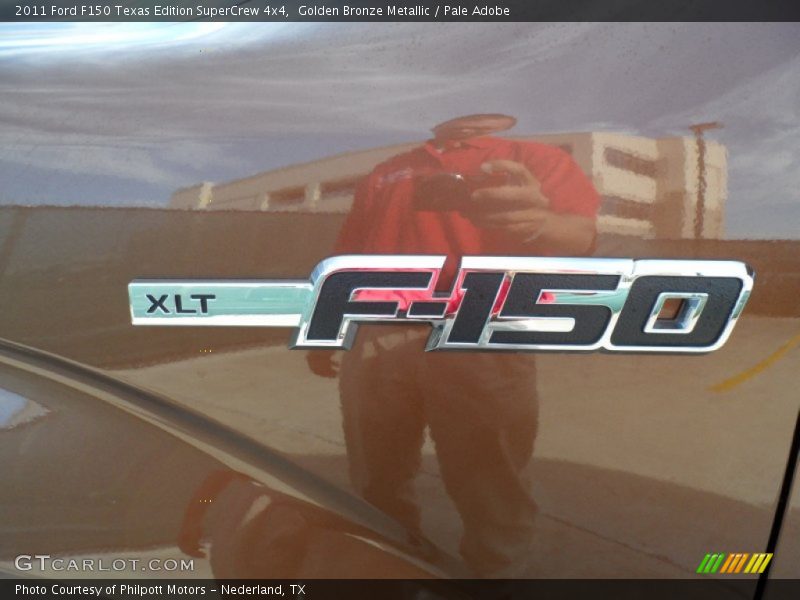 Golden Bronze Metallic / Pale Adobe 2011 Ford F150 Texas Edition SuperCrew 4x4