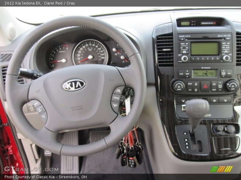 Claret Red / Gray 2012 Kia Sedona EX