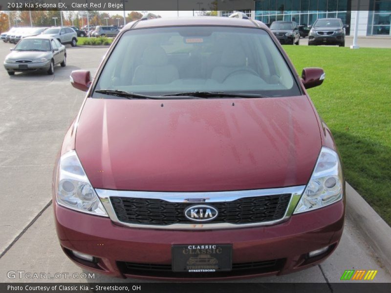 Claret Red / Beige 2012 Kia Sedona EX