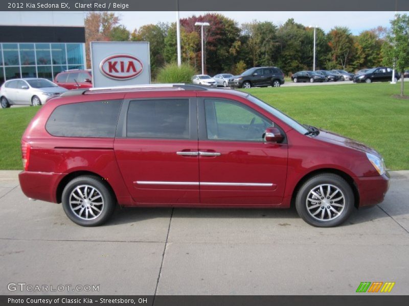 Claret Red / Beige 2012 Kia Sedona EX