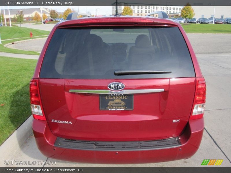 Claret Red / Beige 2012 Kia Sedona EX