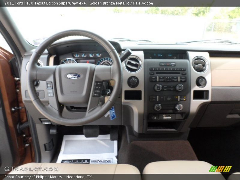 Golden Bronze Metallic / Pale Adobe 2011 Ford F150 Texas Edition SuperCrew 4x4