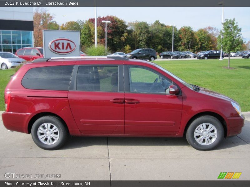 Claret Red / Beige 2012 Kia Sedona LX