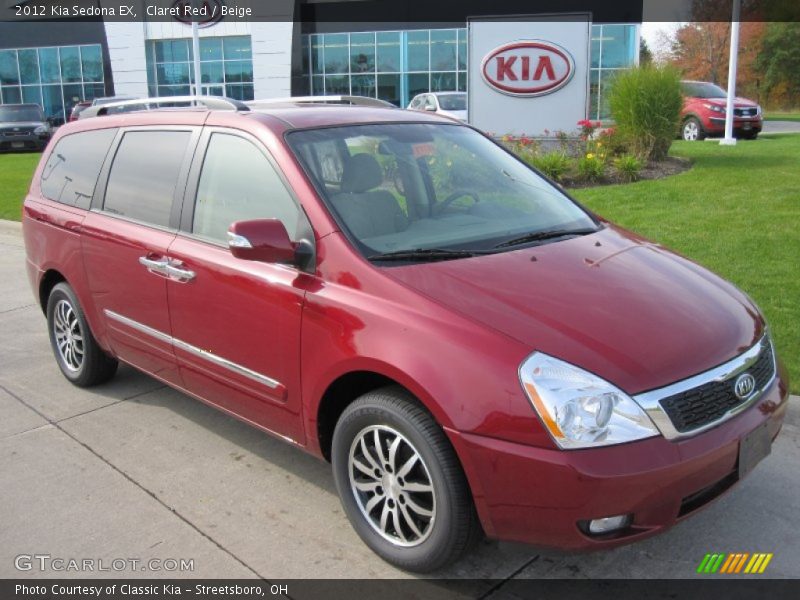 Claret Red / Beige 2012 Kia Sedona EX