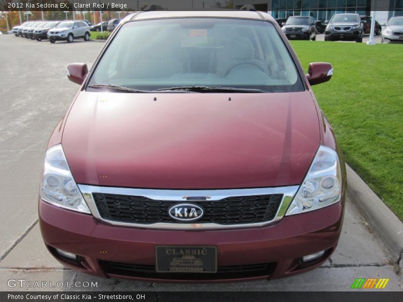 Claret Red / Beige 2012 Kia Sedona EX
