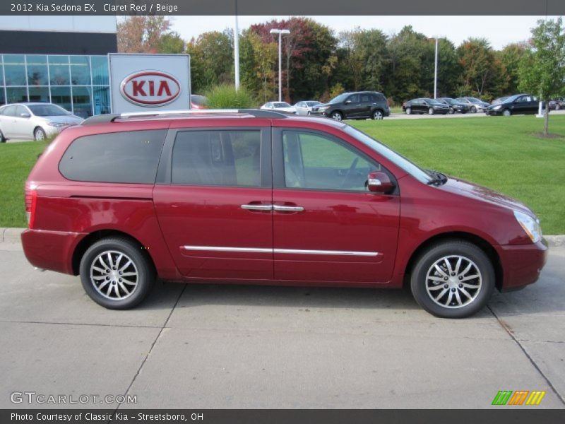 Claret Red / Beige 2012 Kia Sedona EX