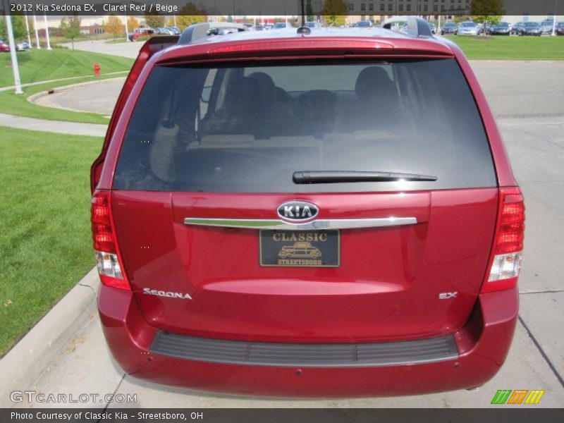 Claret Red / Beige 2012 Kia Sedona EX