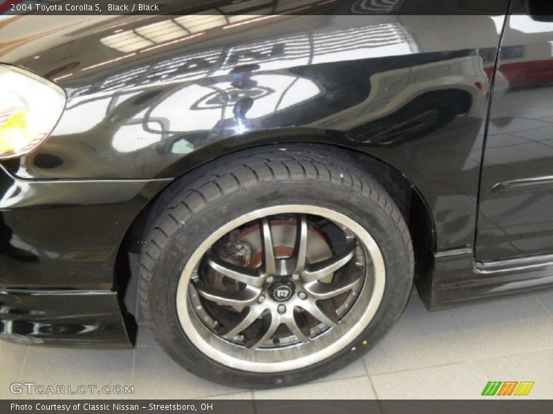Black / Black 2004 Toyota Corolla S