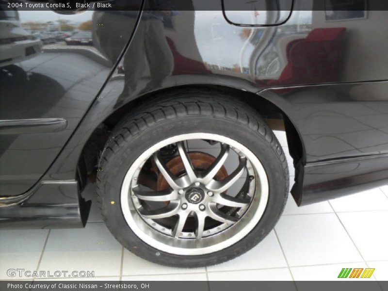 Black / Black 2004 Toyota Corolla S