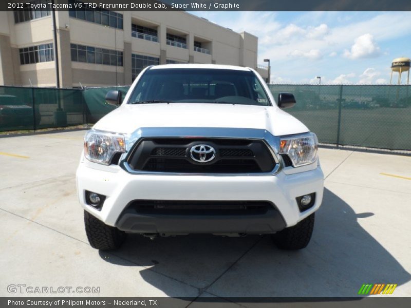Super White / Graphite 2012 Toyota Tacoma V6 TRD Prerunner Double Cab