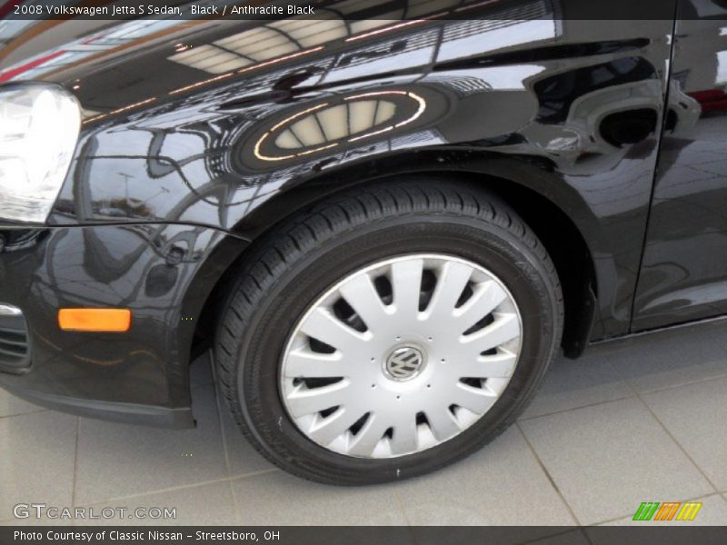 Black / Anthracite Black 2008 Volkswagen Jetta S Sedan