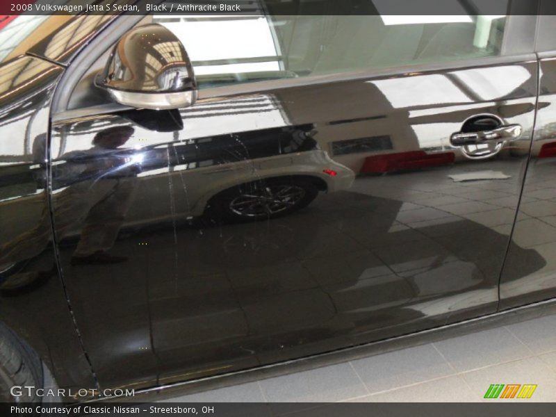 Black / Anthracite Black 2008 Volkswagen Jetta S Sedan