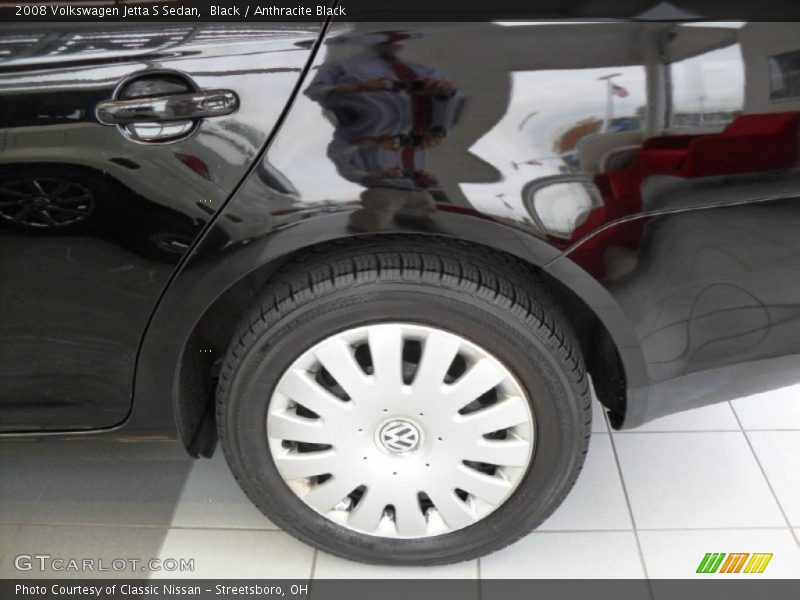 Black / Anthracite Black 2008 Volkswagen Jetta S Sedan