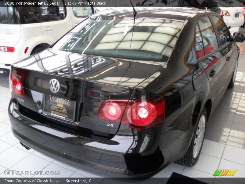Black / Anthracite Black 2008 Volkswagen Jetta S Sedan