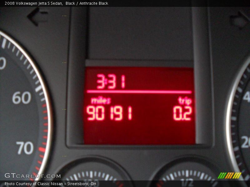 Black / Anthracite Black 2008 Volkswagen Jetta S Sedan