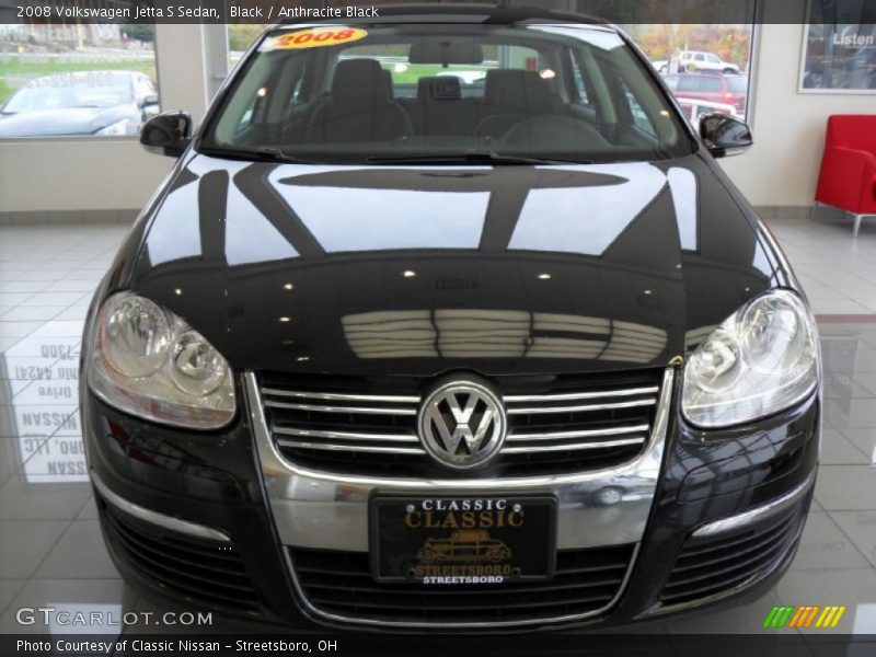 Black / Anthracite Black 2008 Volkswagen Jetta S Sedan