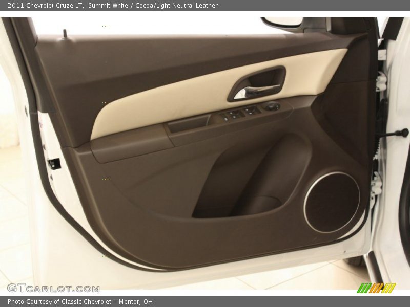 Summit White / Cocoa/Light Neutral Leather 2011 Chevrolet Cruze LT