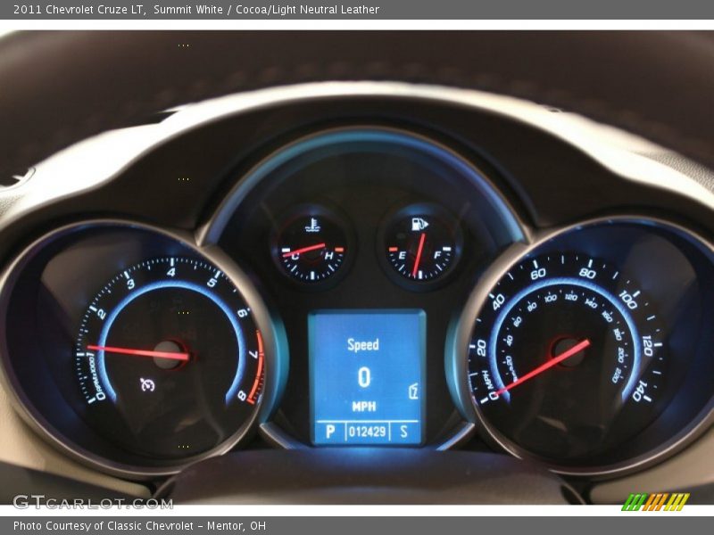 Summit White / Cocoa/Light Neutral Leather 2011 Chevrolet Cruze LT