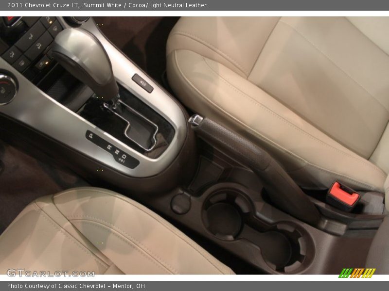Summit White / Cocoa/Light Neutral Leather 2011 Chevrolet Cruze LT