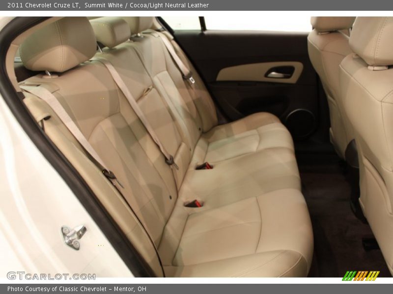 Summit White / Cocoa/Light Neutral Leather 2011 Chevrolet Cruze LT