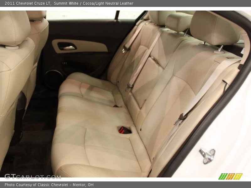 Summit White / Cocoa/Light Neutral Leather 2011 Chevrolet Cruze LT