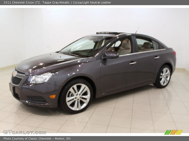Taupe Gray Metallic / Cocoa/Light Neutral Leather 2011 Chevrolet Cruze LTZ