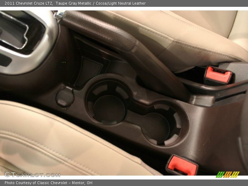 Taupe Gray Metallic / Cocoa/Light Neutral Leather 2011 Chevrolet Cruze LTZ
