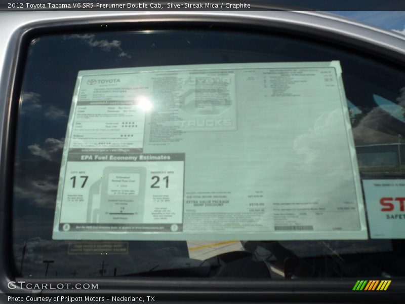 Silver Streak Mica / Graphite 2012 Toyota Tacoma V6 SR5 Prerunner Double Cab
