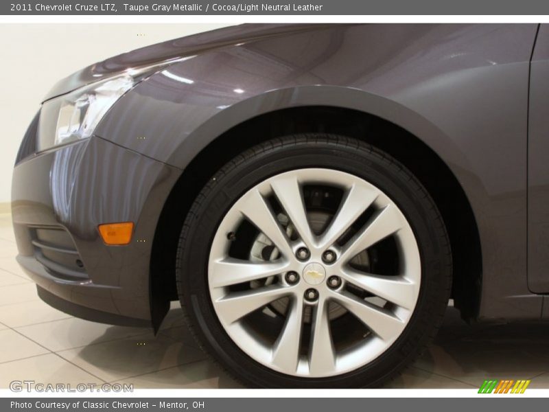 Taupe Gray Metallic / Cocoa/Light Neutral Leather 2011 Chevrolet Cruze LTZ
