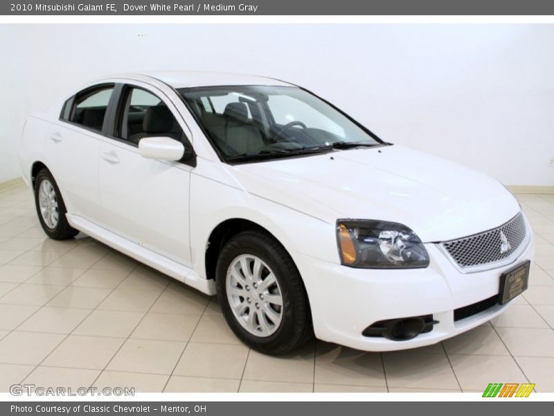 Dover White Pearl / Medium Gray 2010 Mitsubishi Galant FE