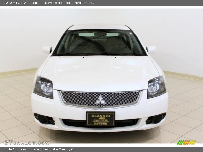 Dover White Pearl / Medium Gray 2010 Mitsubishi Galant FE
