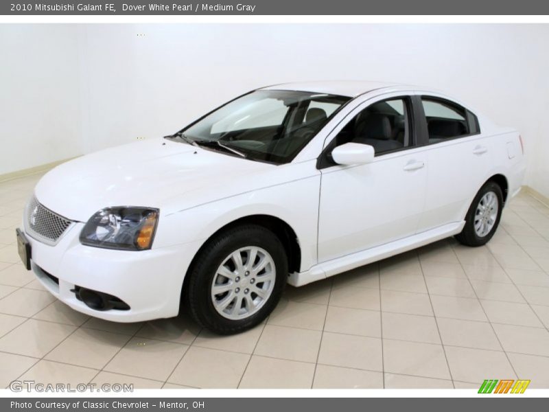 Dover White Pearl / Medium Gray 2010 Mitsubishi Galant FE