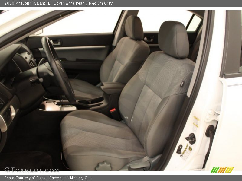 Dover White Pearl / Medium Gray 2010 Mitsubishi Galant FE