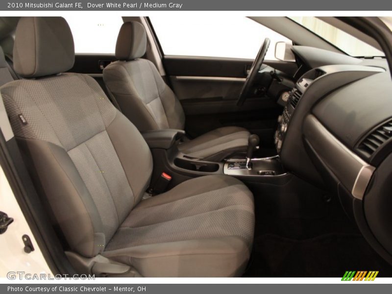 Dover White Pearl / Medium Gray 2010 Mitsubishi Galant FE