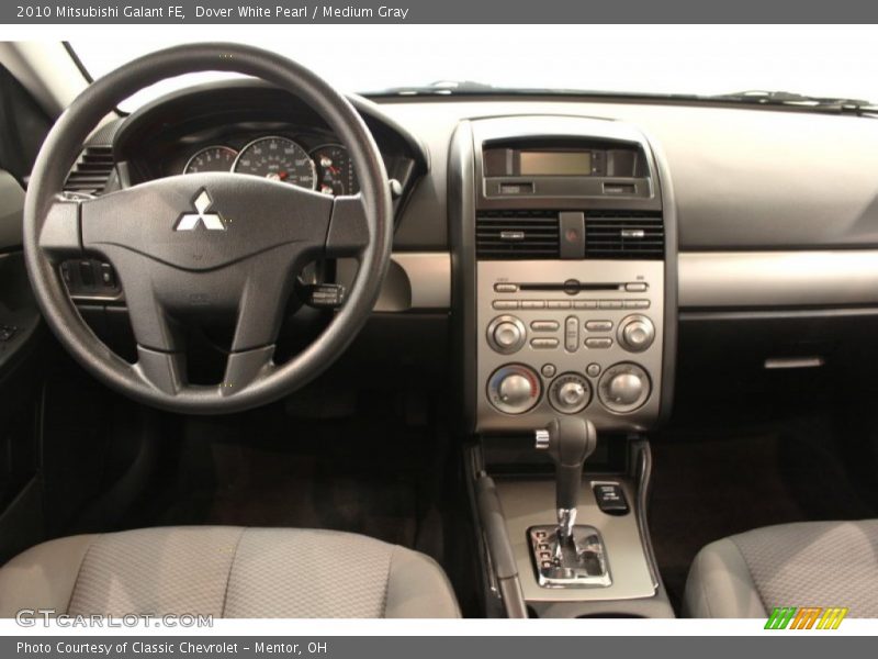 Dover White Pearl / Medium Gray 2010 Mitsubishi Galant FE